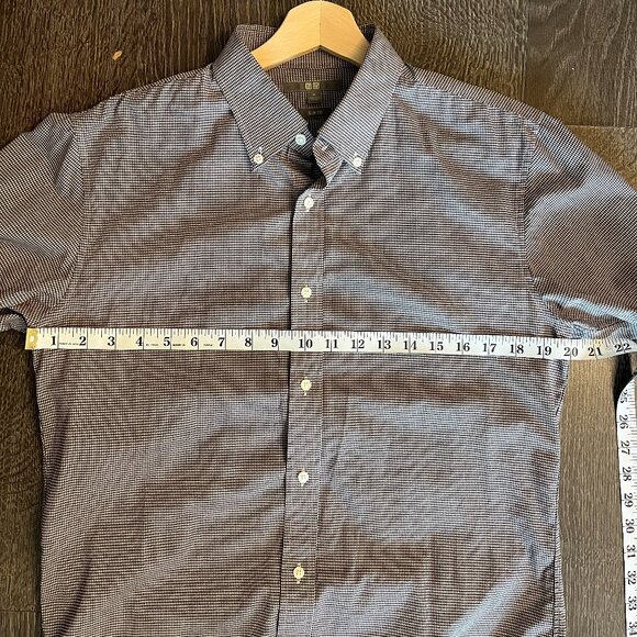 Uniqlo Brown and White Check Shirt - Picture 3 of 5